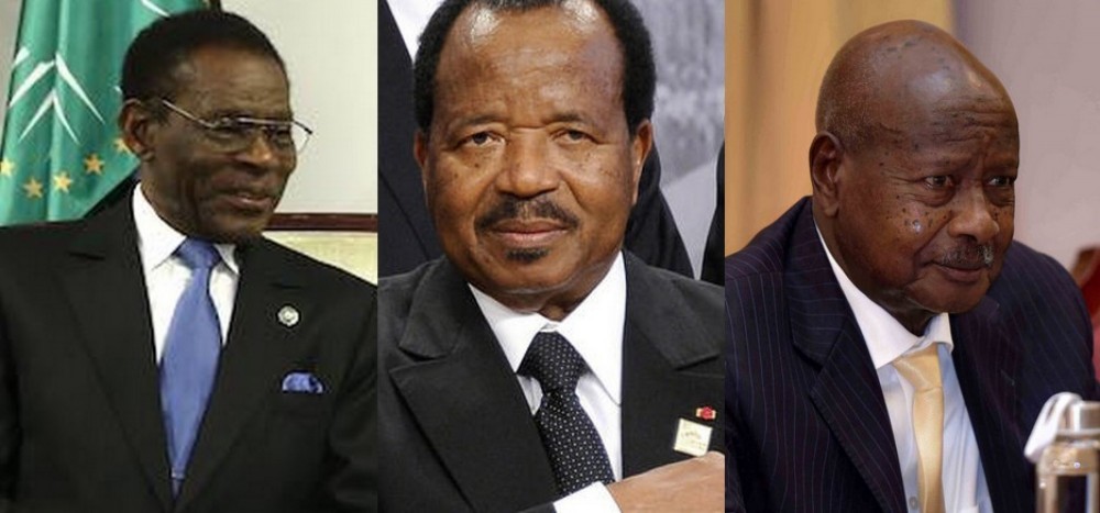 Portrait de plusieurs dirigeants africains